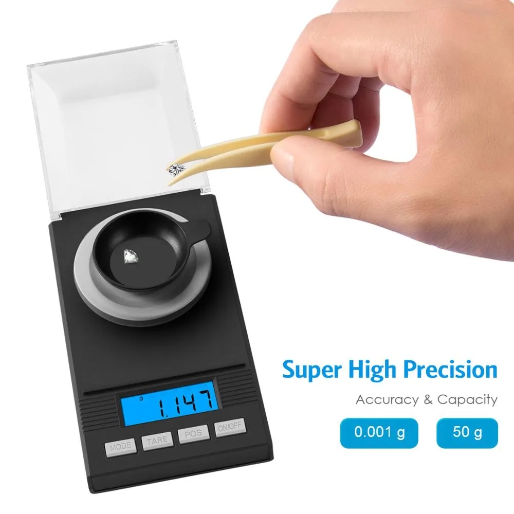 0.001g - 50g Mini Digital Kitchen Scale Scale