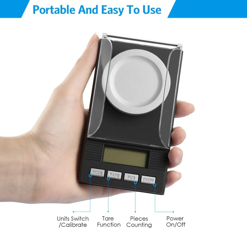 0.001g - 50g Mini Digital Kitchen Scale Scale