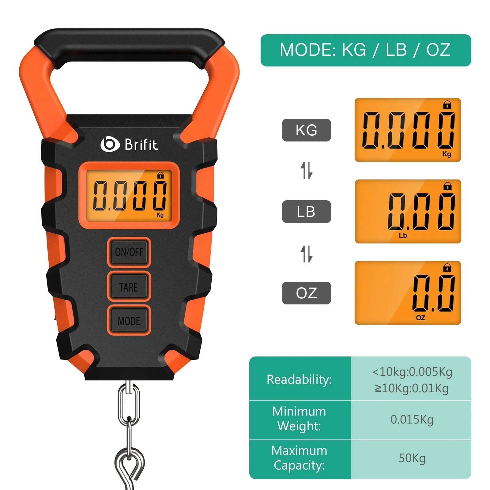 10g-50KG Digital Fishing Scale| Waterproof