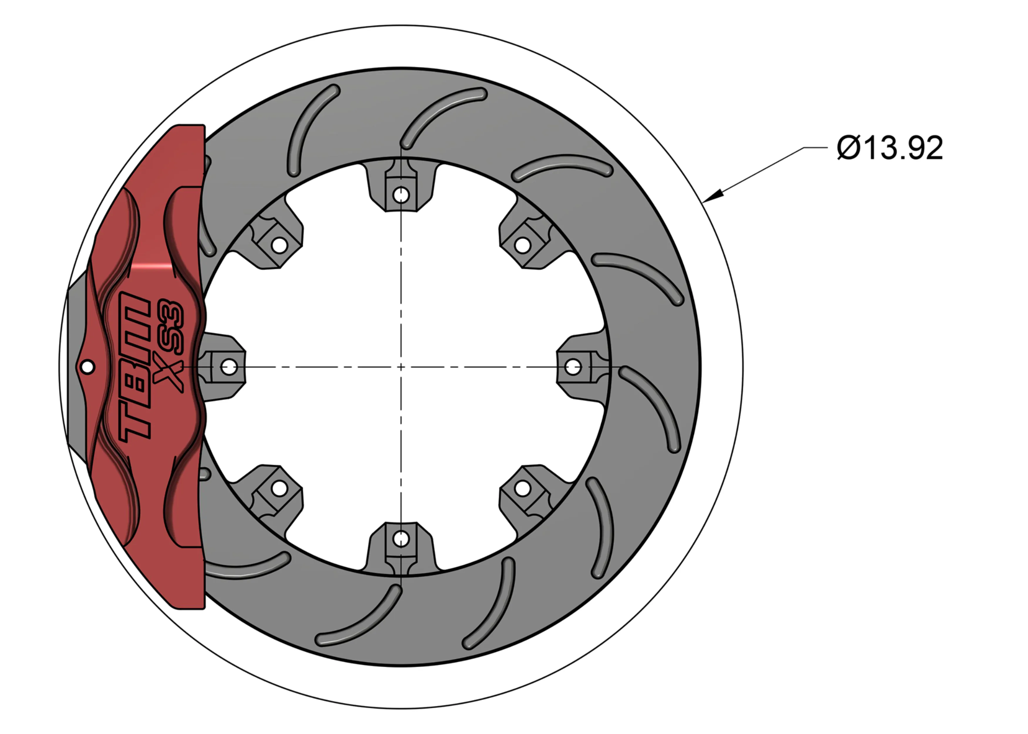 15-23 Chrysler 300 XS3 Front Extreme Street Brake Kit (Performance Brake RWD Models)