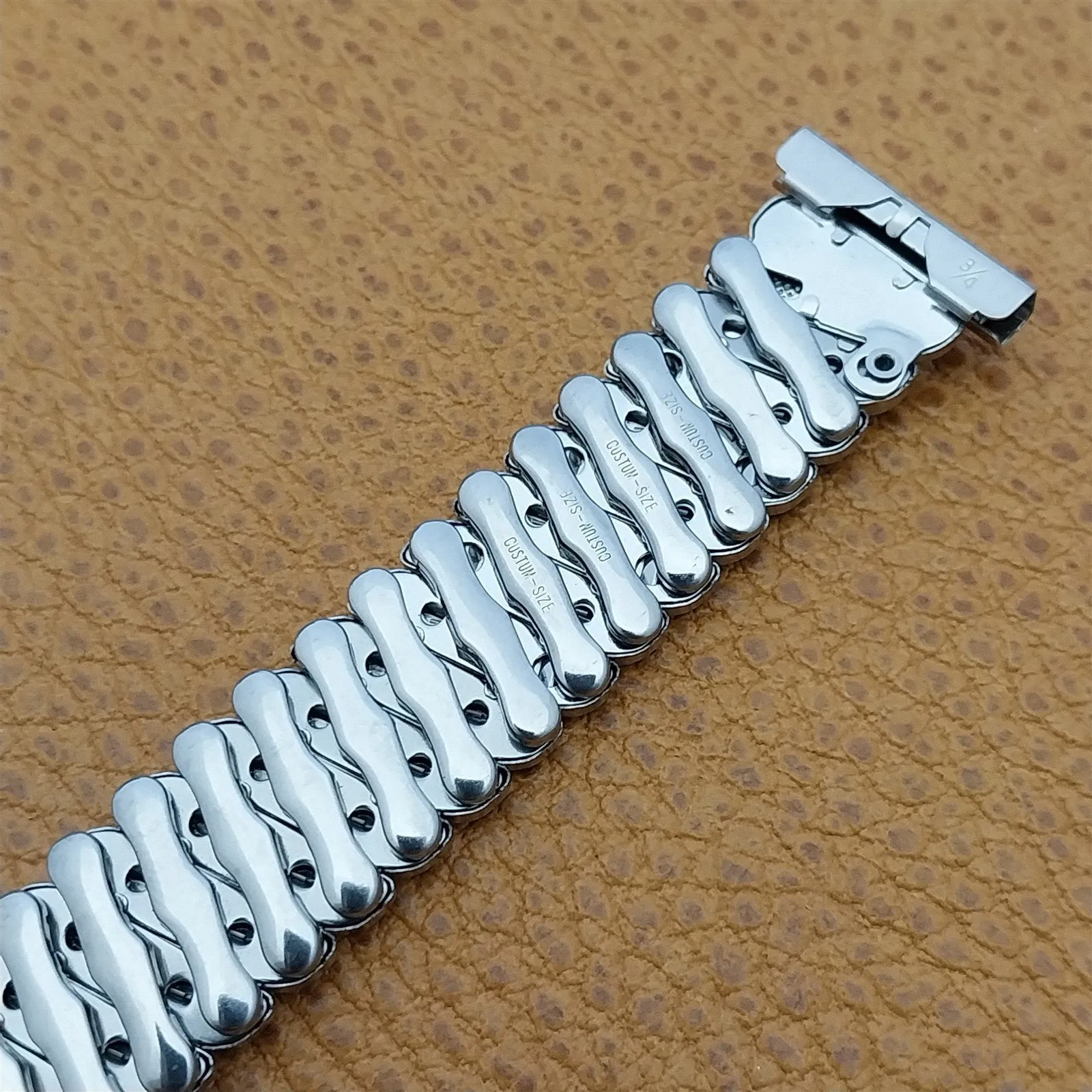 16mm 18mm 19mm Bellavance Stainless Steel Expansion Unused Vintage Watch Band