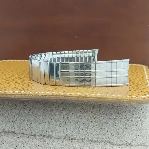 17.2mm 11/16" Stainless Steel Unused 1960s Space Age Baldwin Vintage Watch Band