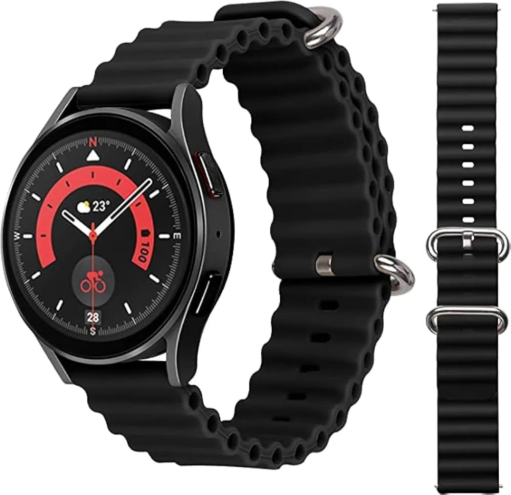 20MM OCEAN LOOP SILICON STRAPS FOR HAYLOU WATCH RS4 & RS4 PLUS