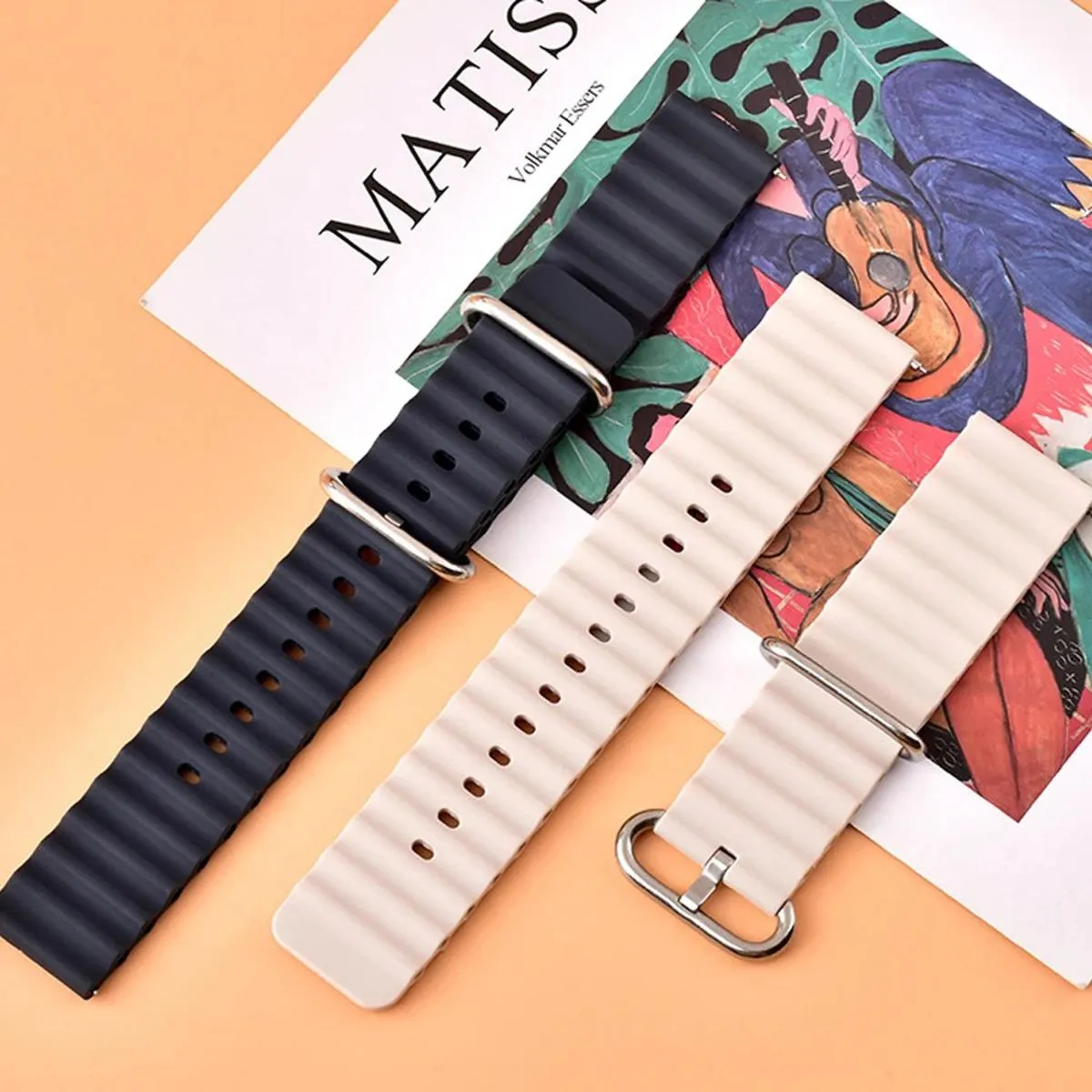 20MM OCEAN LOOP SILICON STRAPS FOR HAYLOU WATCH RS4 & RS4 PLUS