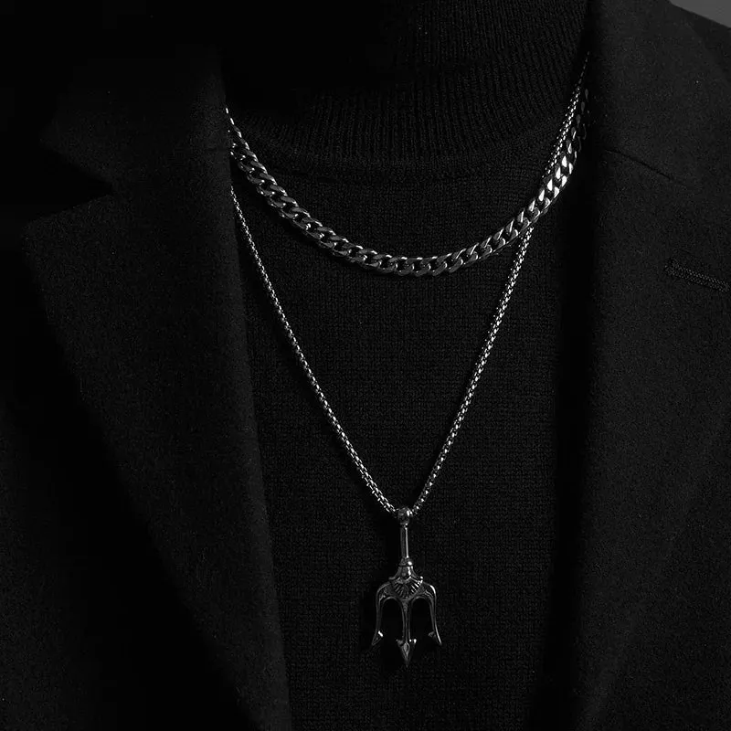 5mm Stainless Steel Men Necklace Chain 14-40" inches, Black, 5mm