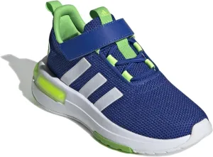 adidas Kids Racer TR23 Big Kids Running Shoes  Mesh Upper  Textile Insole and Lining  Round Toe Design Team Royal Blue/White/Lucid Lime 12.5 Little Kid M
