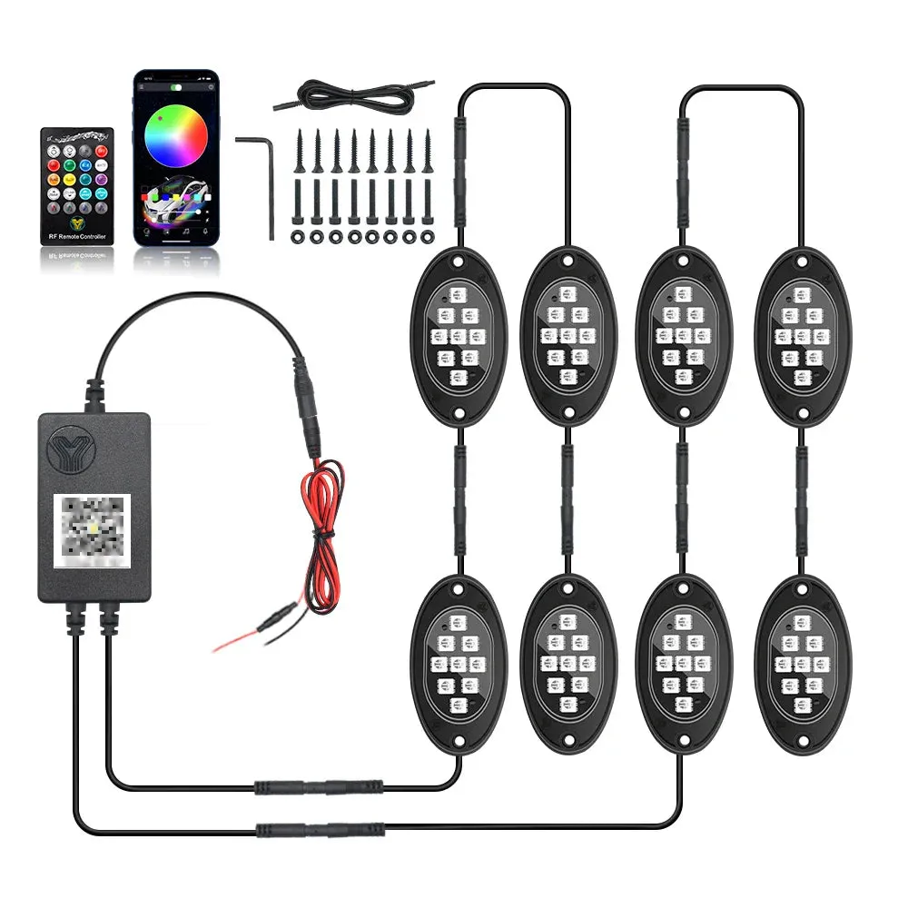 App-Controlled Rgb Led Chassis Lights For Off-Road Vehicles
