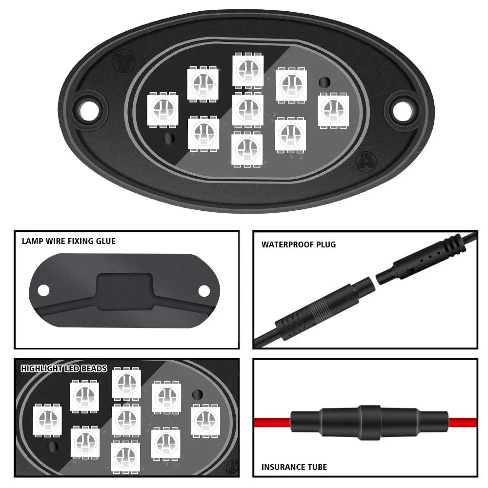 App-Controlled Rgb Led Chassis Lights For Off-Road Vehicles