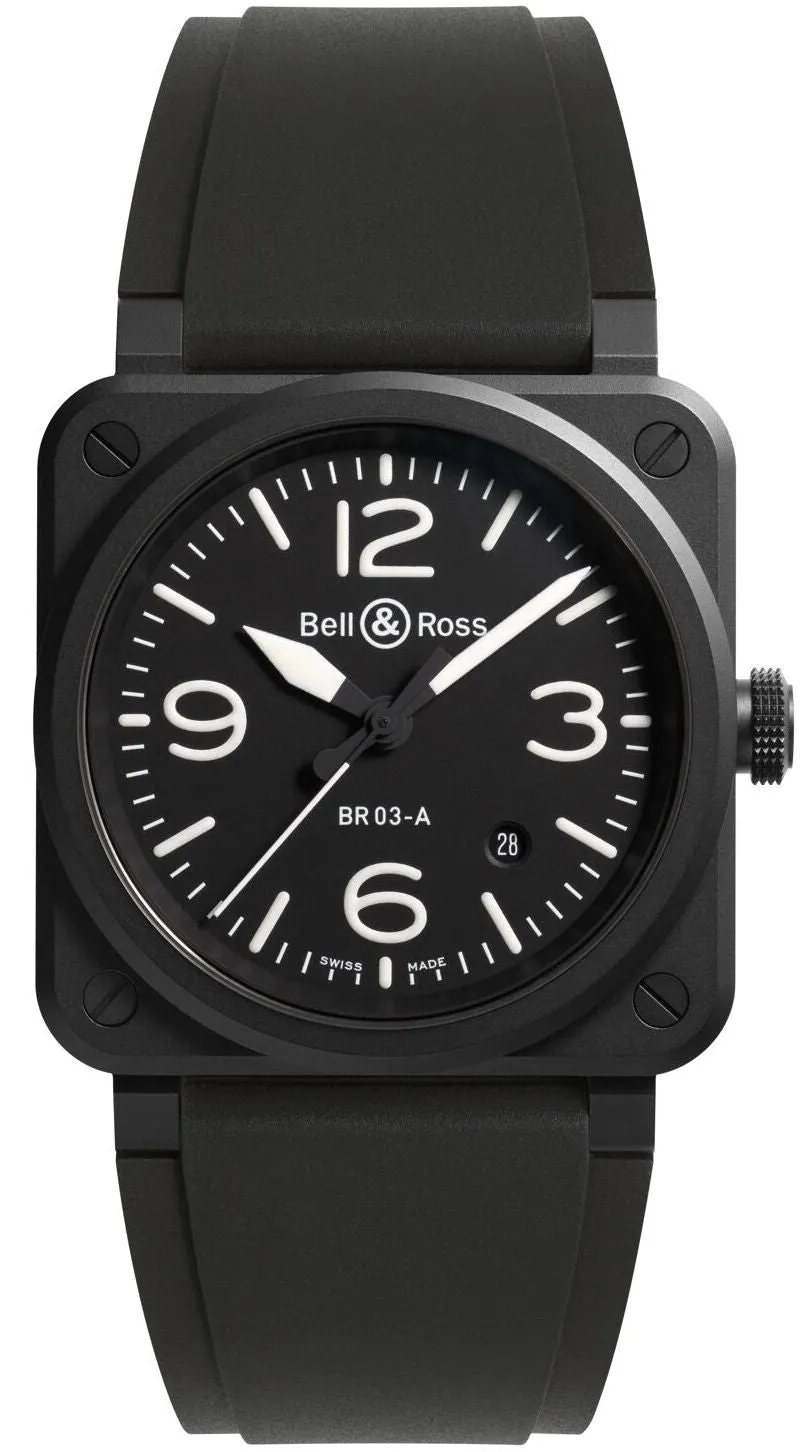 Bell & Ross BR 03 Auto Black Matt Ceramic