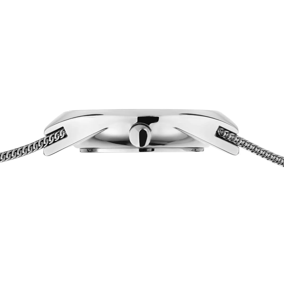 Bering Solar Stainless Steel Mesh Slim Ladies Watch