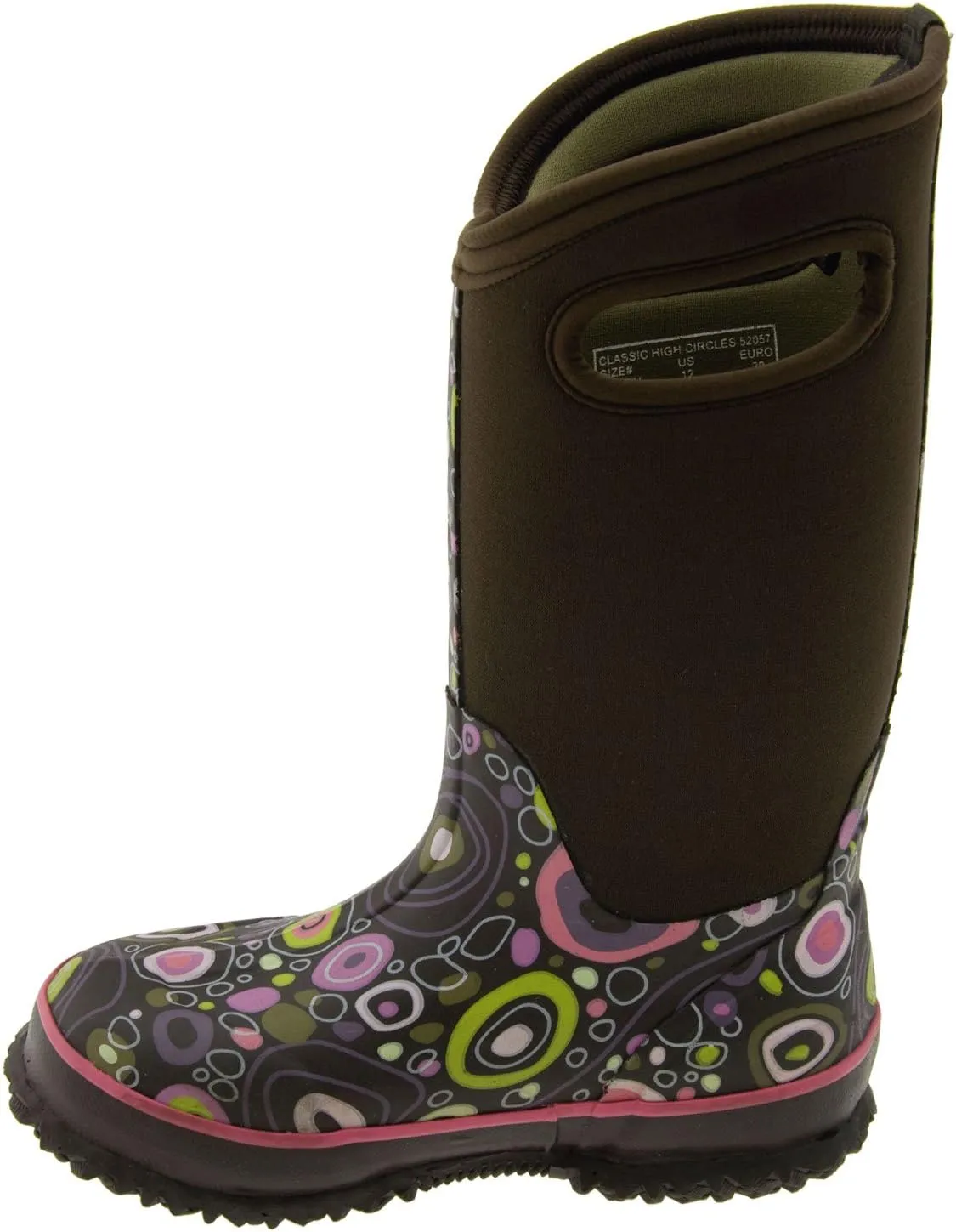 BOGS Unisex-Child Classic High Waterproof Insulated Rubber Neoprene Rain Boot Snow