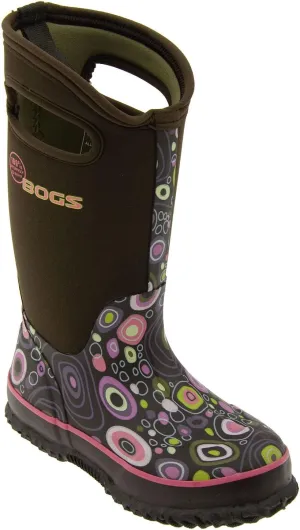 BOGS Unisex-Child Classic High Waterproof Insulated Rubber Neoprene Rain Boot Snow