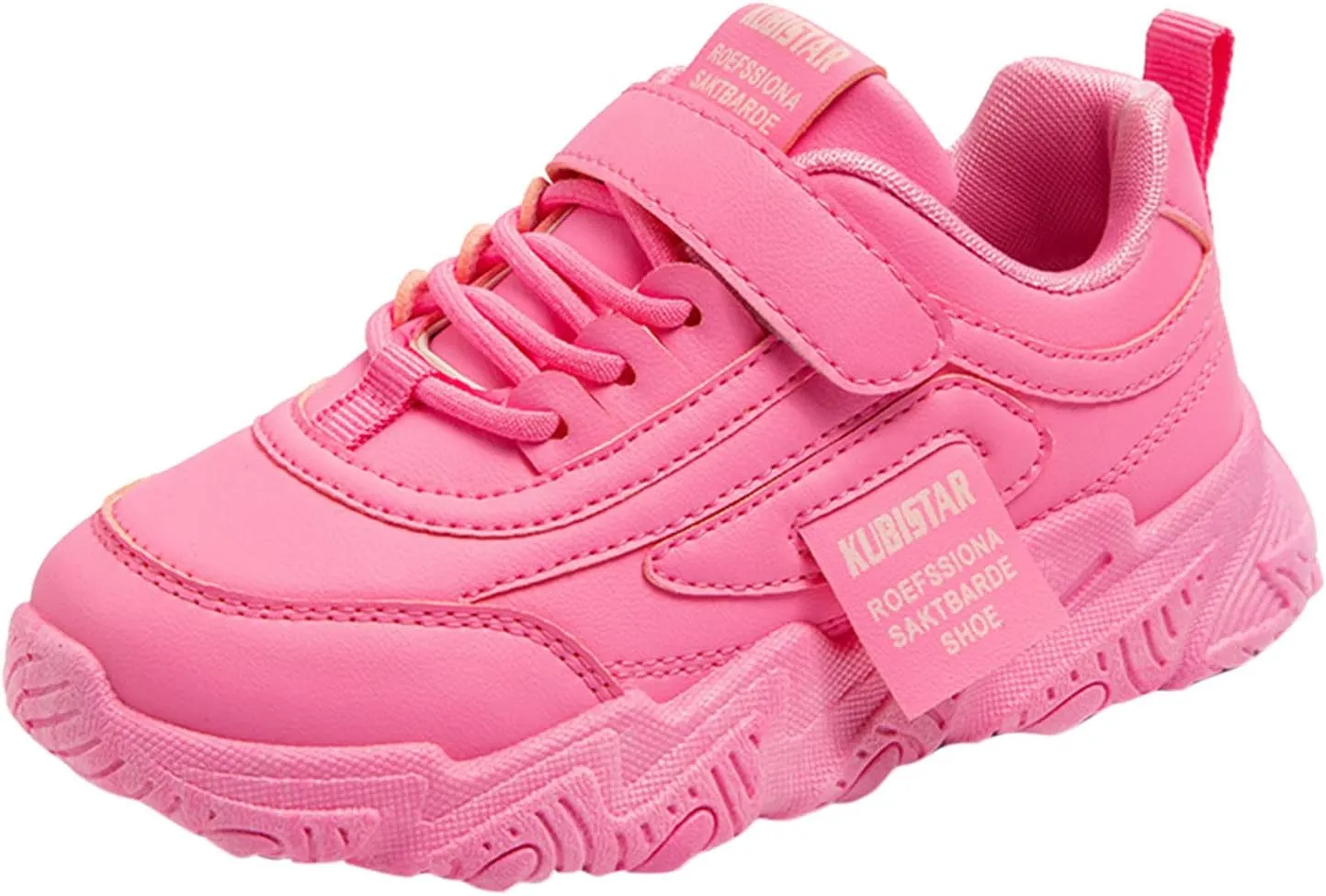 Boys Girls Basketball Shoes Kids Athletic Running Walking Shoes Lace-up Non-Slip Soft Tennis Sport Active Sneaker