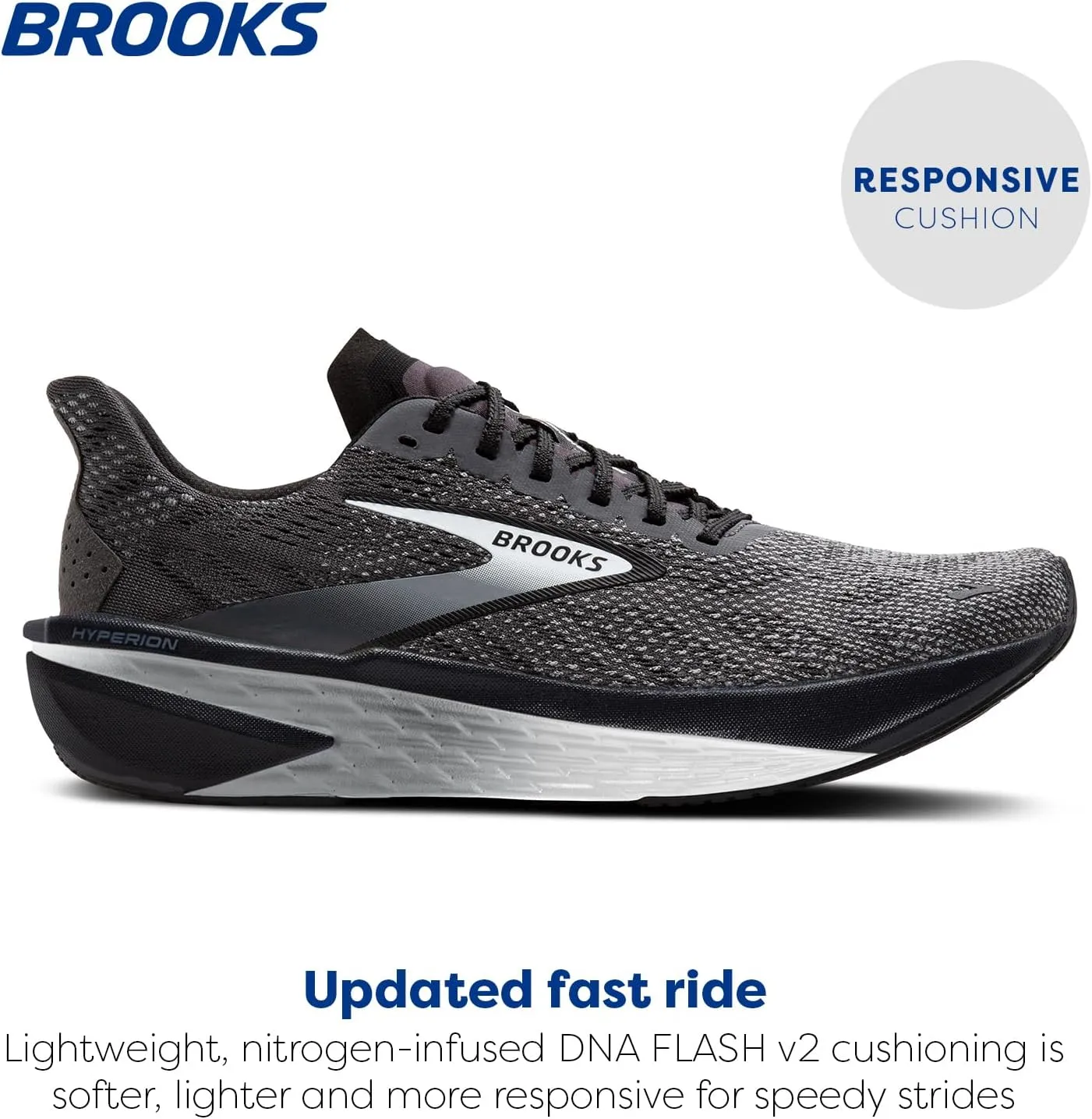 Brooks Mens Hyperion 2 Neutral Running Shoe