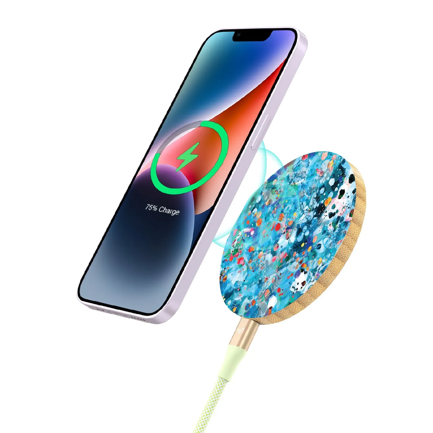 Brushed by the Tide - Bamboo Wireless Charger