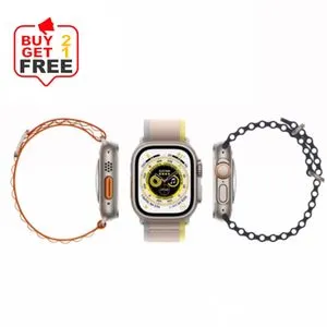 Buy 2 Get 1 Free | Ultra 8 Smart Watch 49mm with Bluetooth Calling