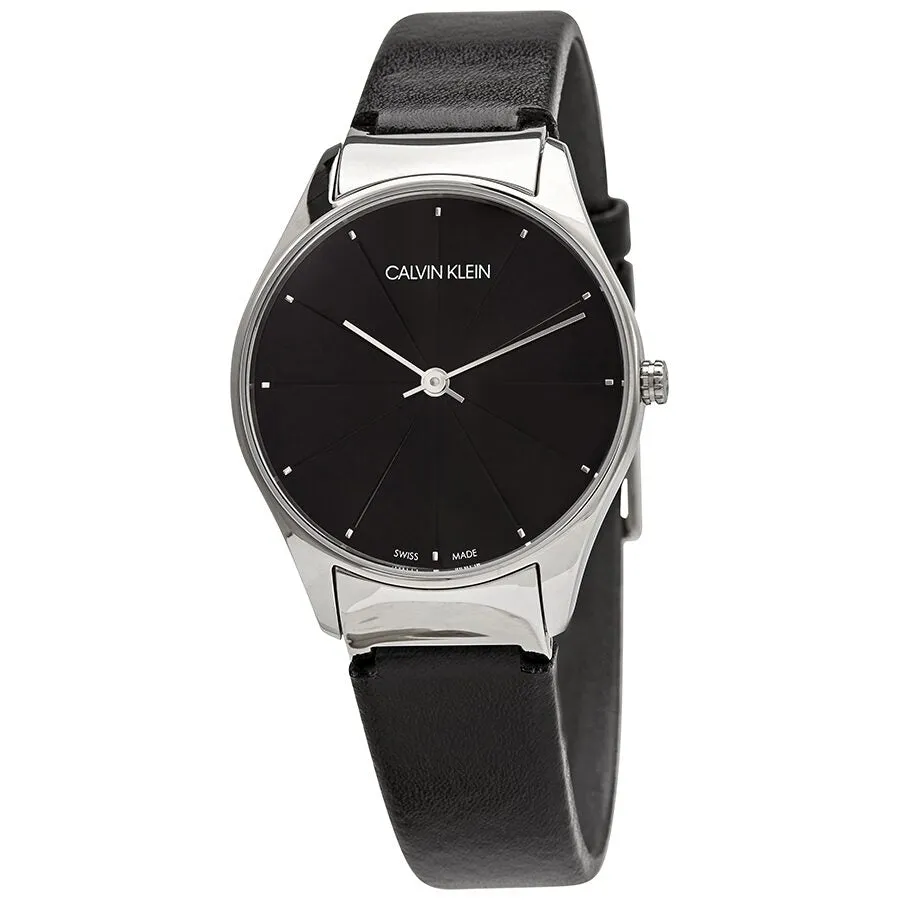 Calvin Klein Classic Quartz Black Dial Ladies Watch K4D221CY