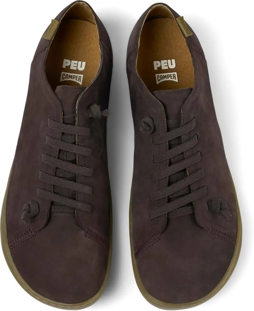 Camper Peu Mens Fashion Sneakers - Ultra-Comfortable Leather Barefoot Shoes for Men with Comfort Footbed and Breathable Lining, Natural Foot Shape