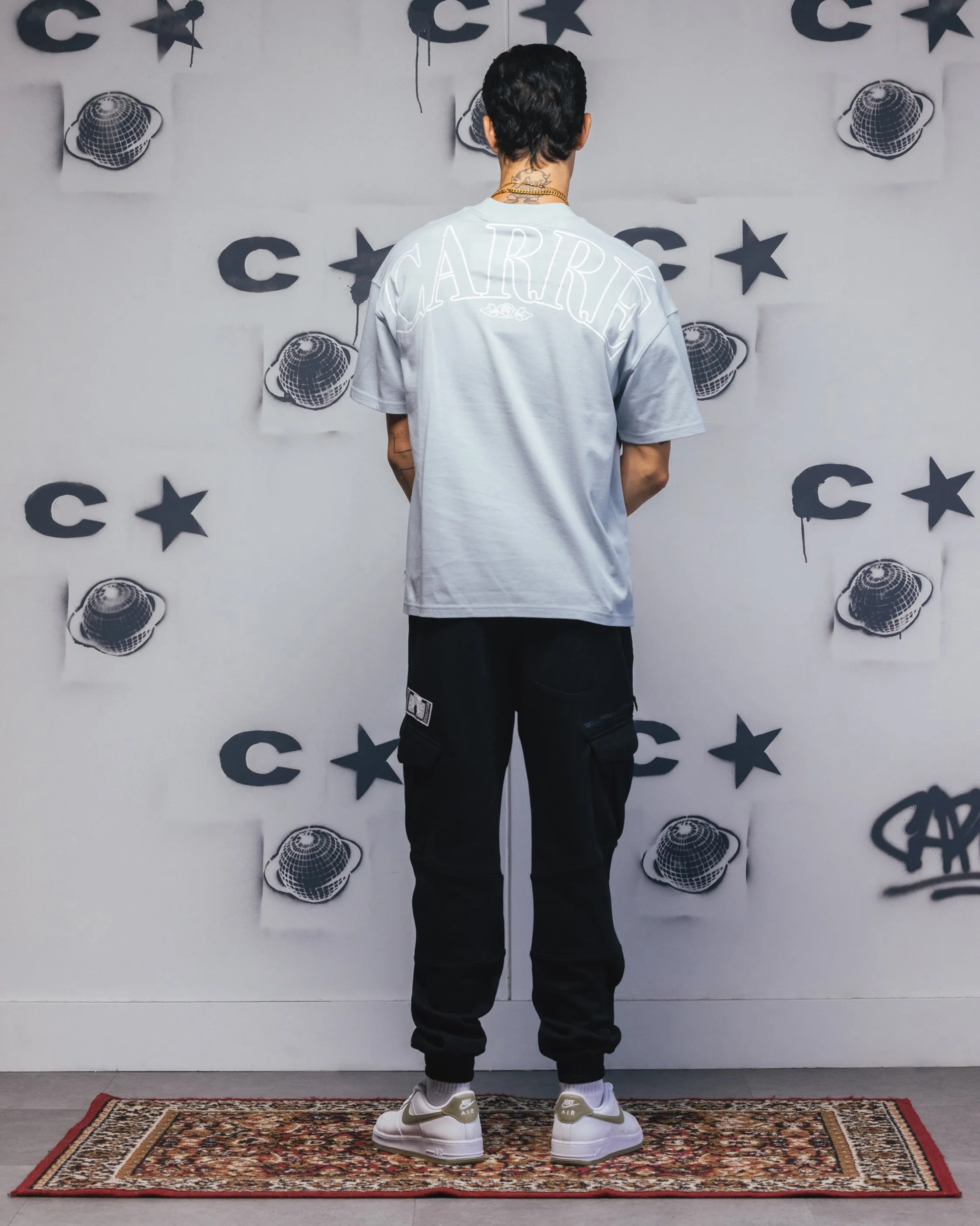 Carre Bloom T-Shirt Dirty Blue