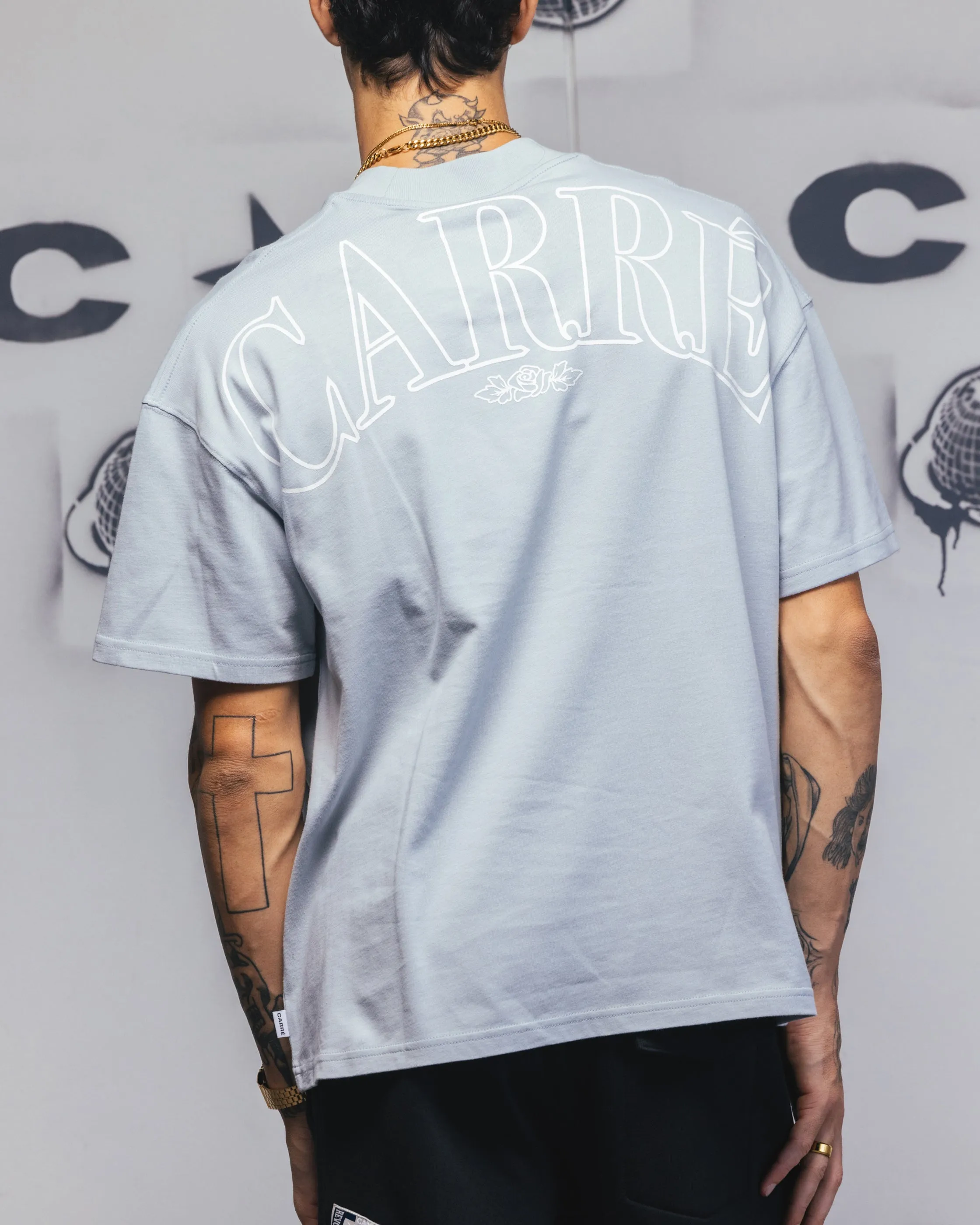 Carre Bloom T-Shirt Dirty Blue