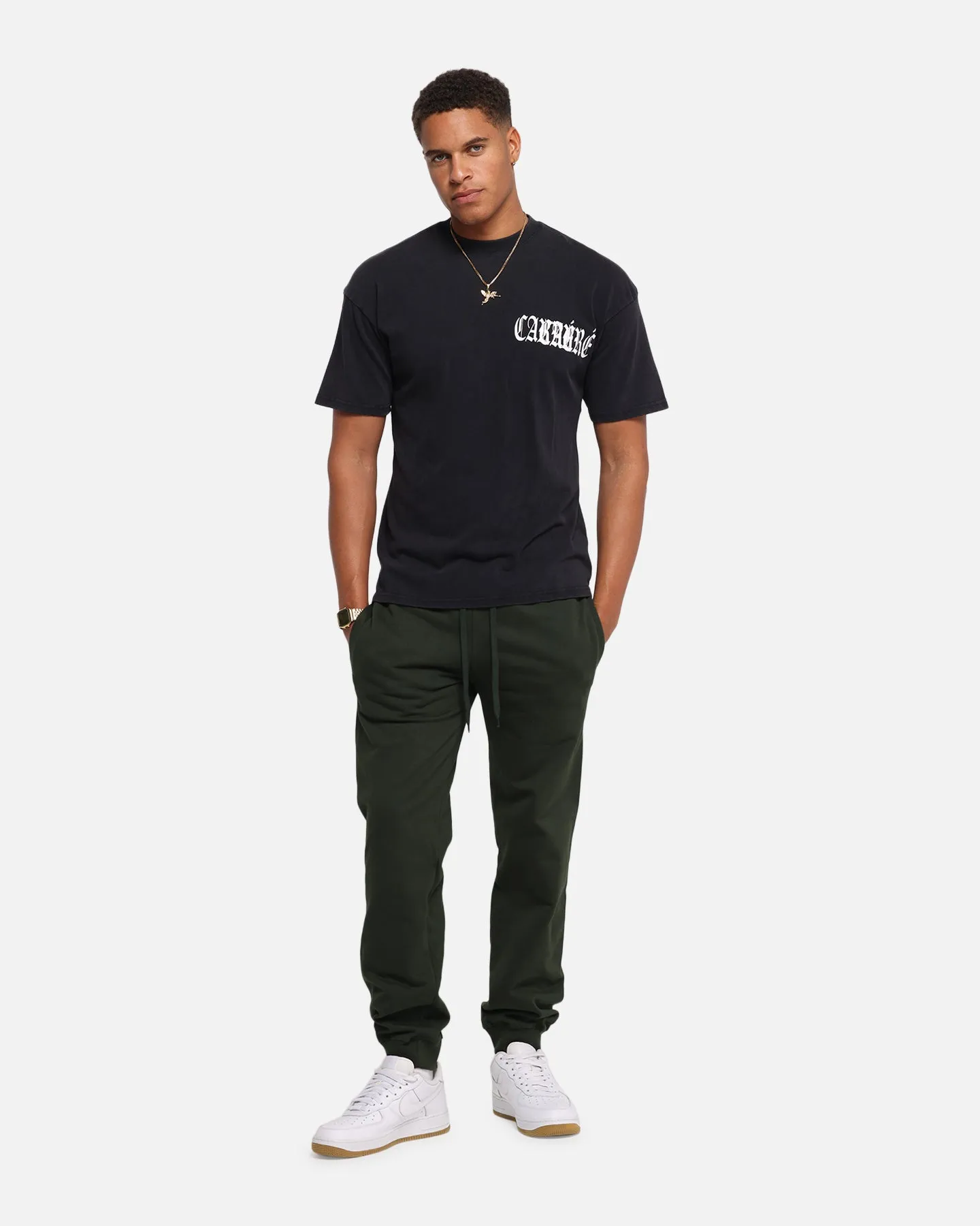 Carre Bulldog T-Shirt Black Acidwash