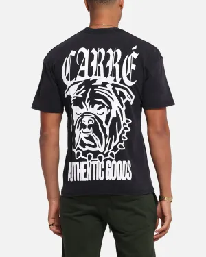 Carre Bulldog T-Shirt Black Acidwash