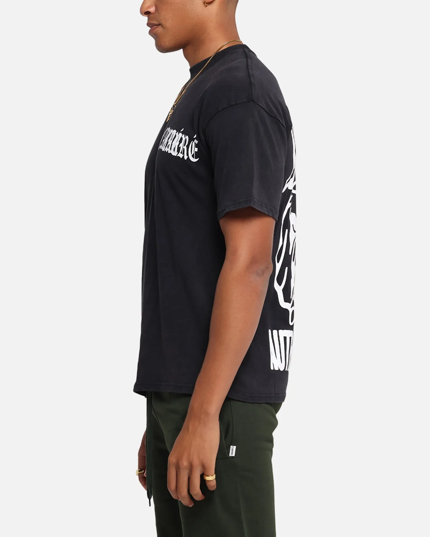 Carre Bulldog T-Shirt Black Acidwash