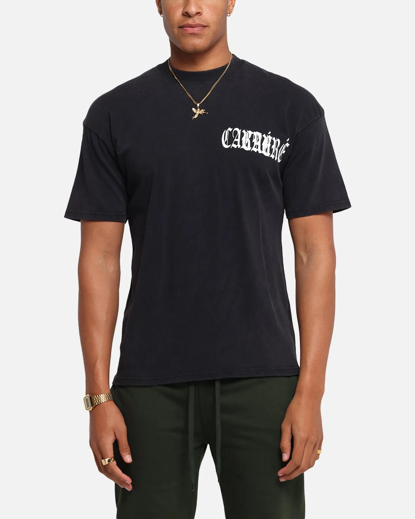 Carre Bulldog T-Shirt Black Acidwash