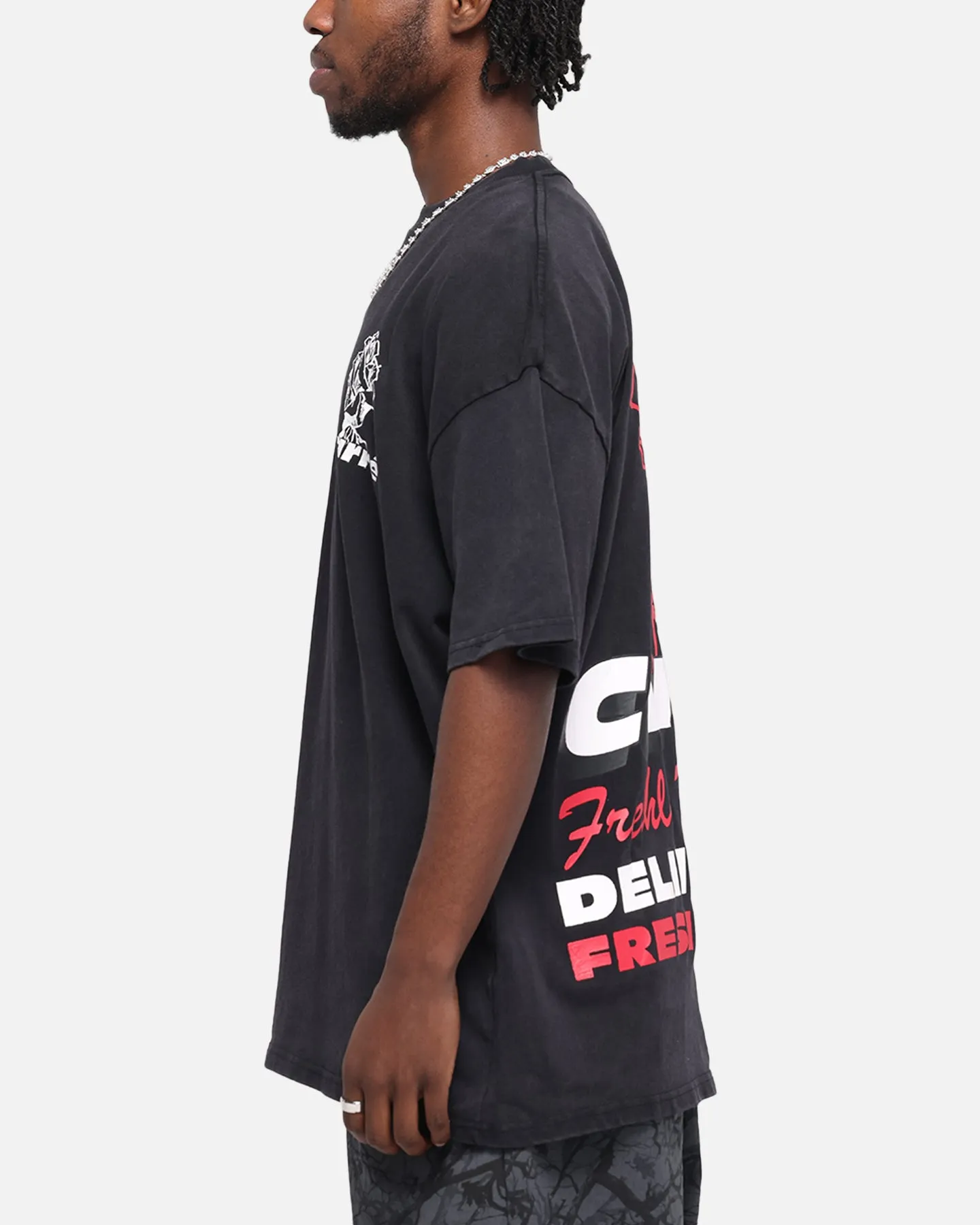 Carre Freshly Picked T-Shirt Black Acidwash