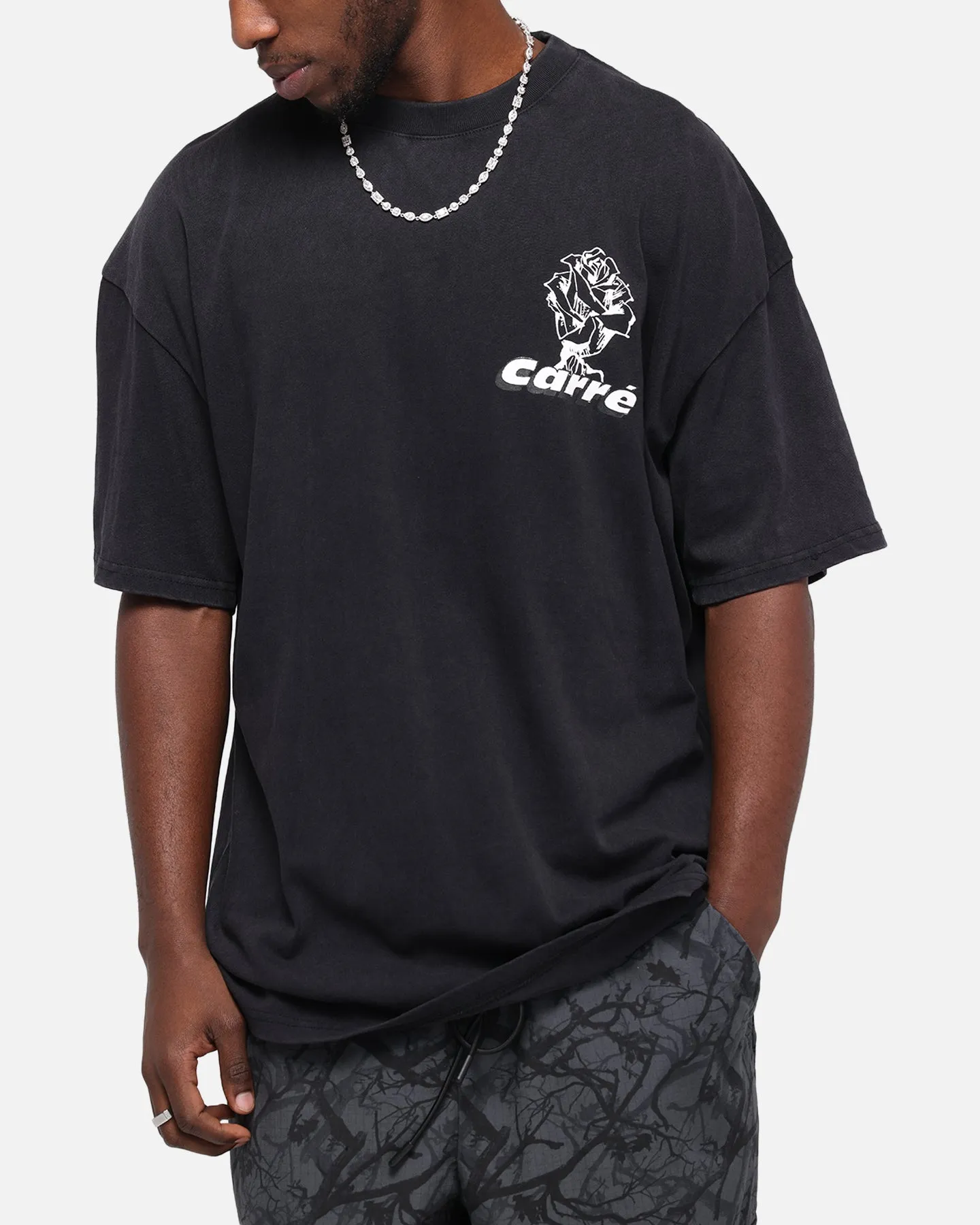 Carre Freshly Picked T-Shirt Black Acidwash