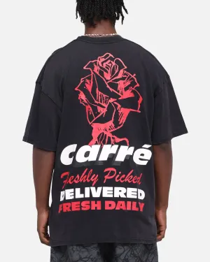 Carre Freshly Picked T-Shirt Black Acidwash