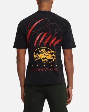 Carre Golden Scale T-Shirt Black Acidwash