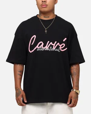Carre International Script T-Shirt Black
