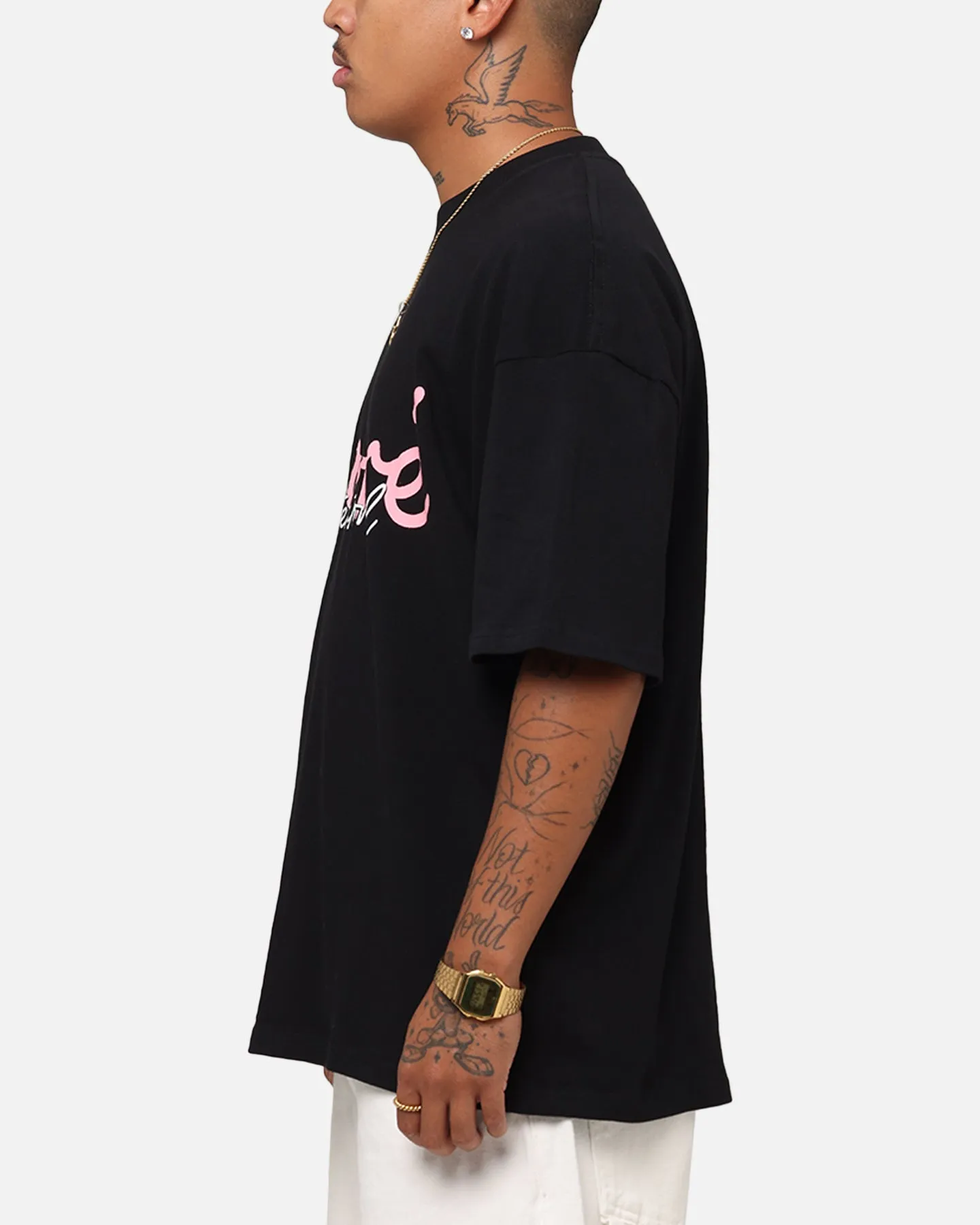 Carre International Script T-Shirt Black