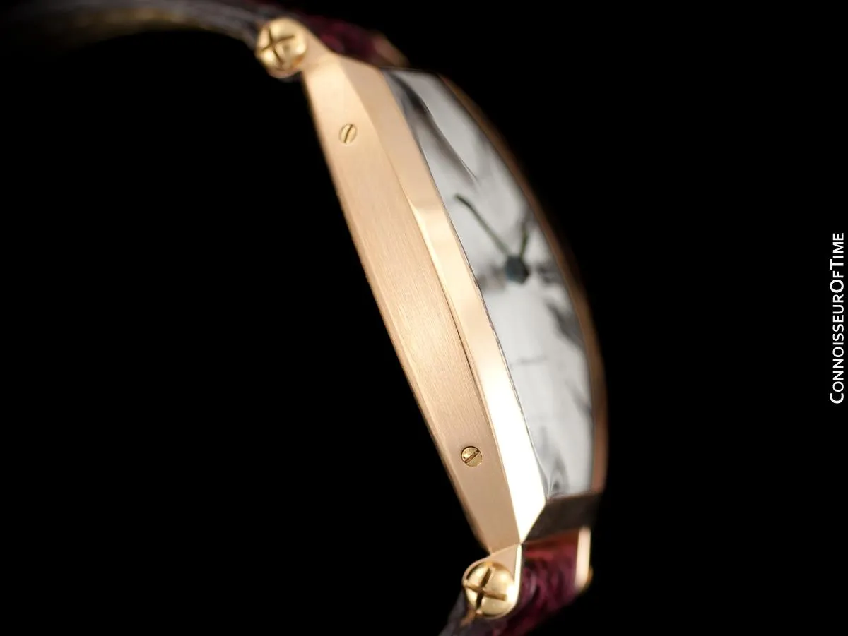 Cartier Tonneau Ladies Mechanical Handwound Watch - 18K Rose Gold