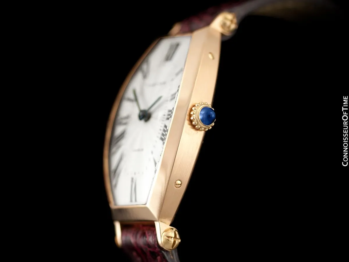 Cartier Tonneau Ladies Mechanical Handwound Watch - 18K Rose Gold