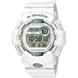 Casio Mens G-Shock White Resin Strap White Digital Dial Quartz Watch - GBD800-7