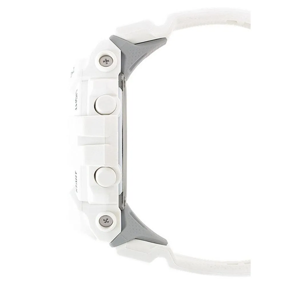 Casio Mens G-Shock White Resin Strap White Digital Dial Quartz Watch - GBD800-7
