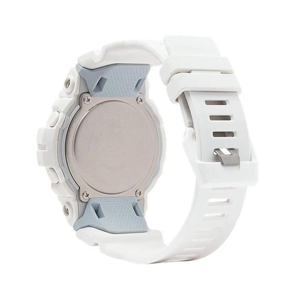 Casio Mens G-Shock White Resin Strap White Digital Dial Quartz Watch - GBD800-7
