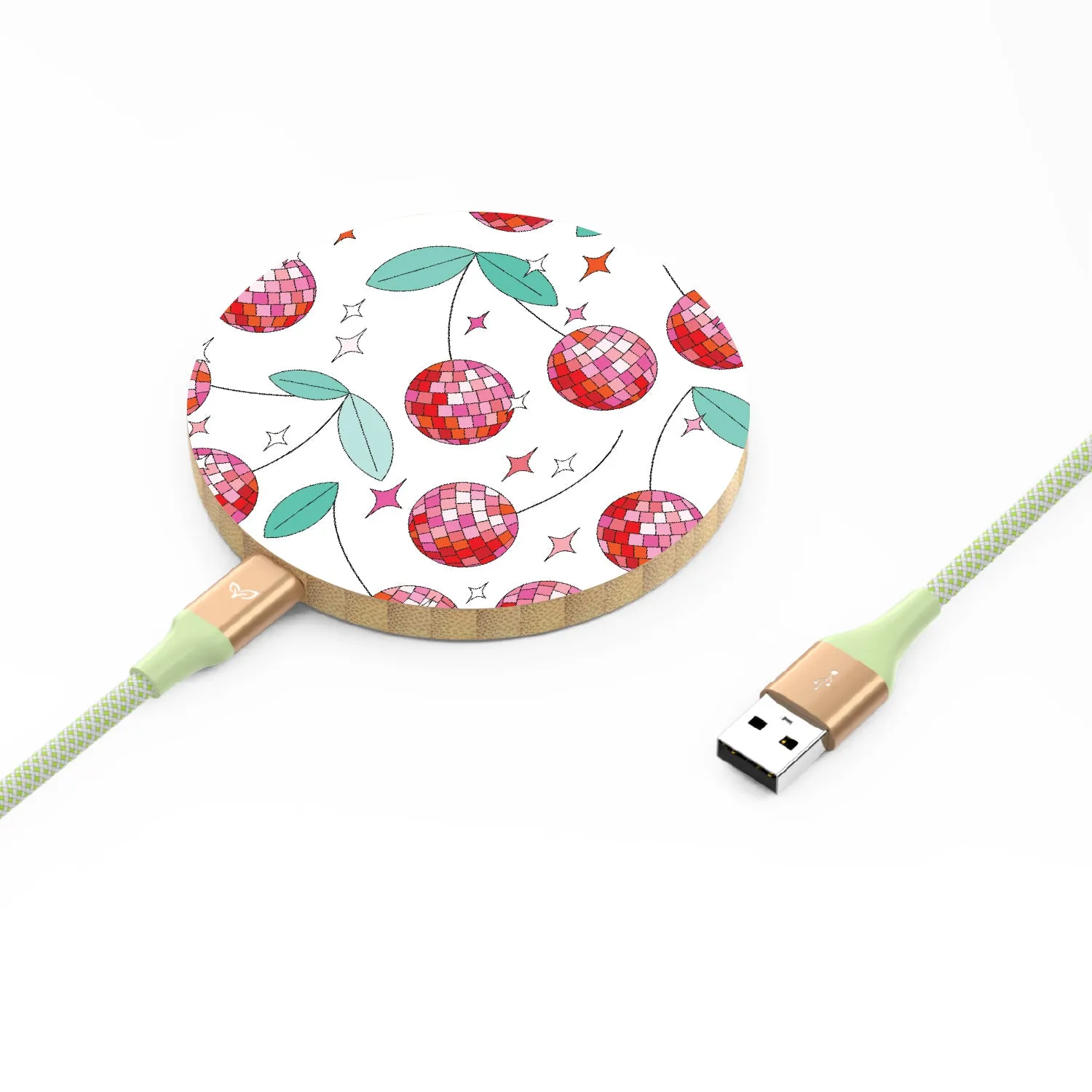 Cherry Disco - Bamboo Wireless Charger