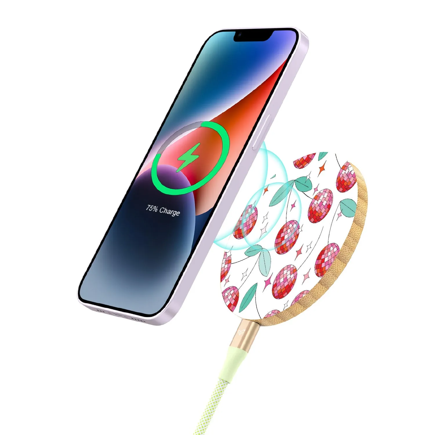 Cherry Disco - Bamboo Wireless Charger