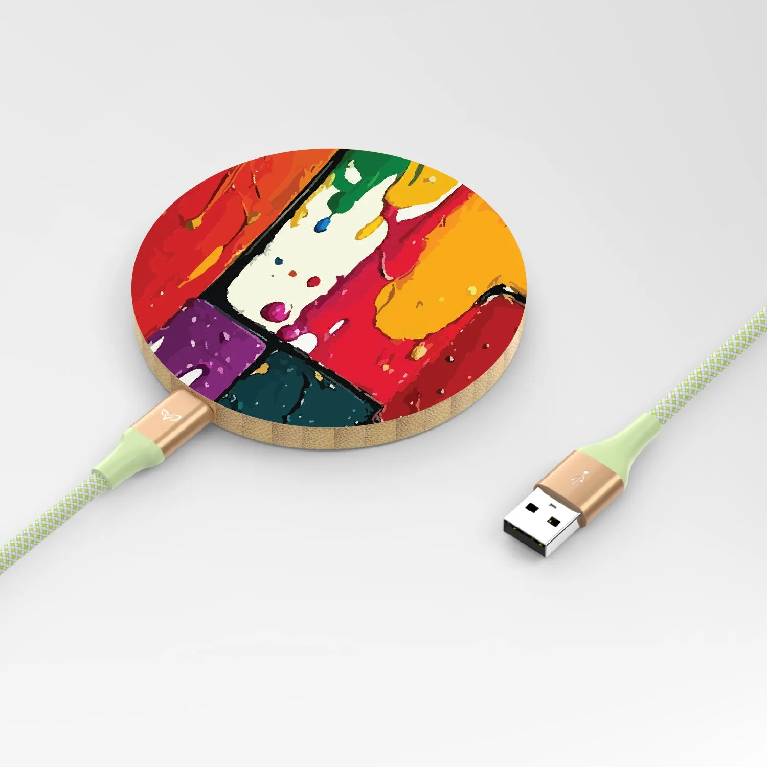 Color Me Mine - Bamboo Wireless Charger