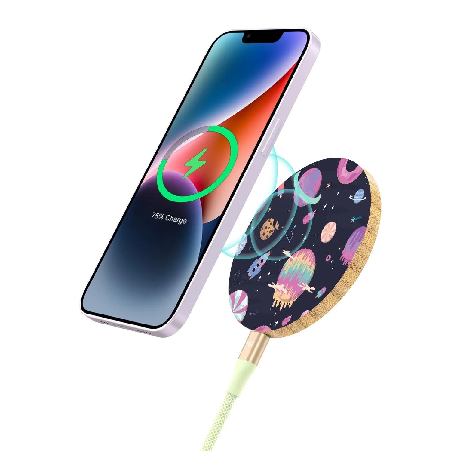 Cosmic Candy - Bamboo Wireless Charger