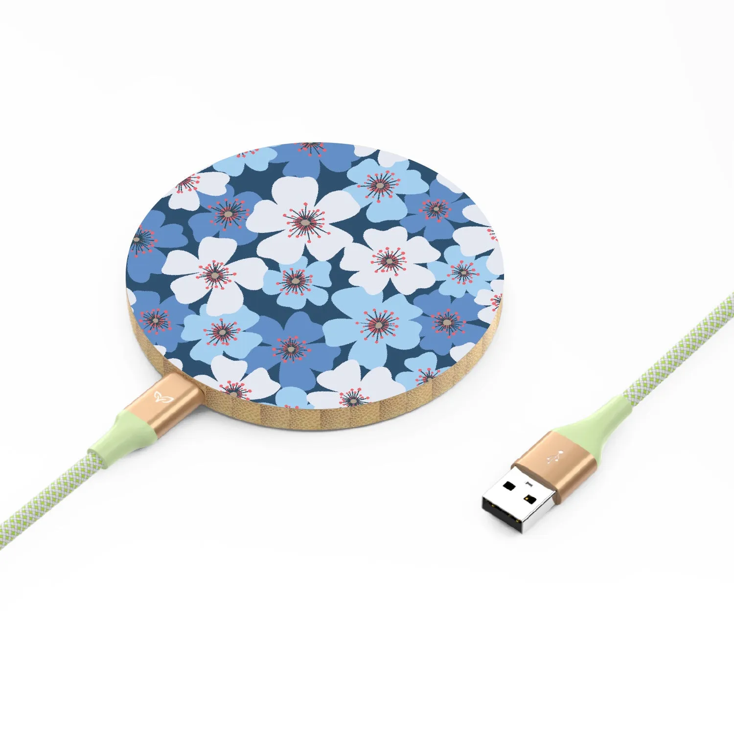 Daisy Delight - Bamboo Wireless Charger