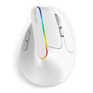 Delux M618c Wireless Gaming Mouse Rgb Ergonomic 6 Buttons 1600 Dpi Usb Receiver