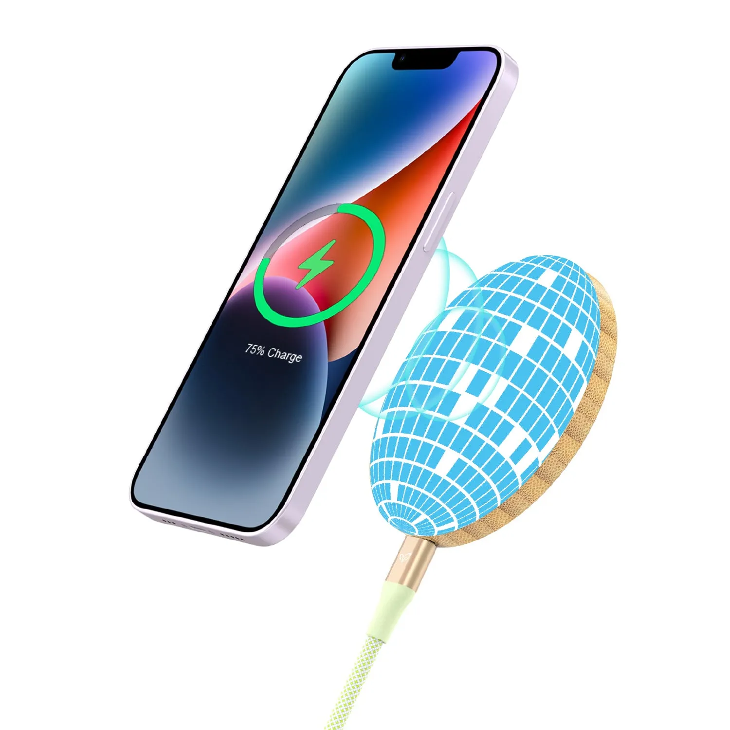 Disco with the Flow - Bamboo Wireless Charger