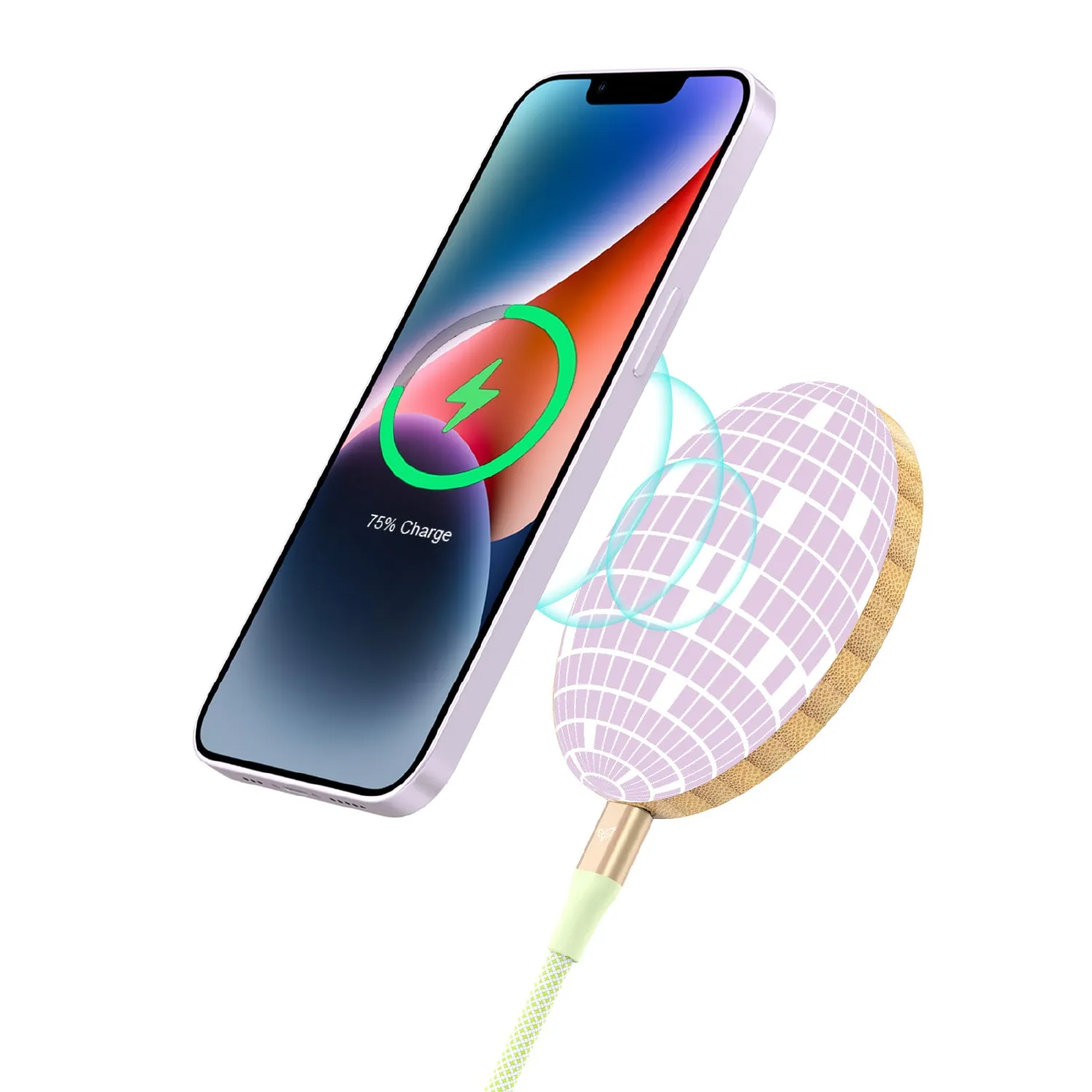 Disco with the Flow - Bamboo Wireless Charger