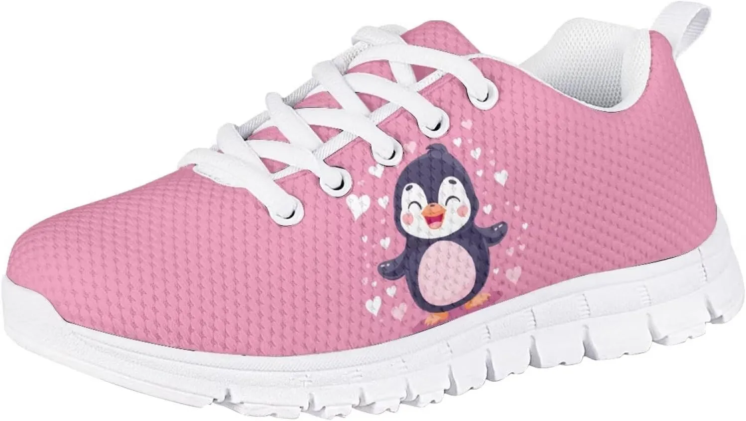 Doojoayie School Tennis Shoes for Girls Running Shoes Animal Pattern Casual Sneakers