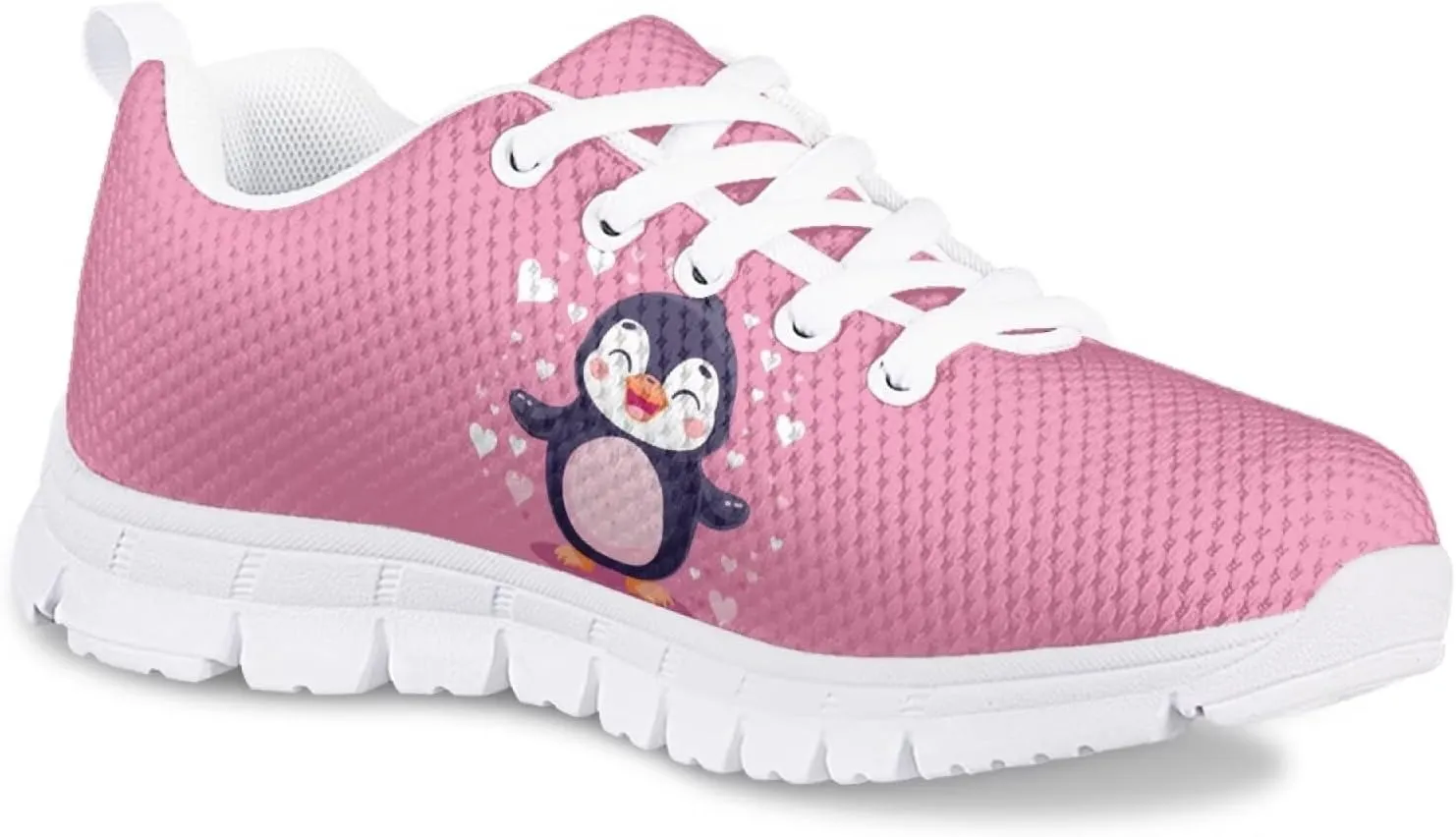 Doojoayie School Tennis Shoes for Girls Running Shoes Animal Pattern Casual Sneakers