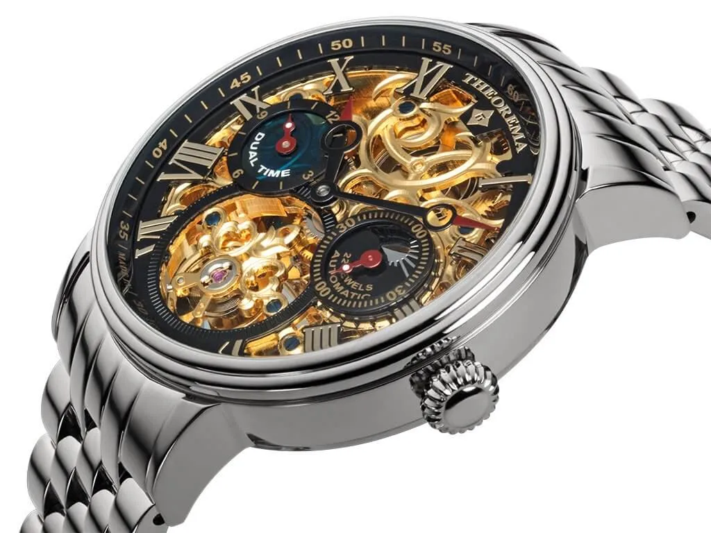 Dual-time Copenhagen by Theorema, Germany GM-111-8 |Silver|